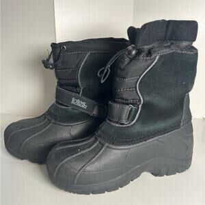Totes Boys Black Winter Boots Size 2